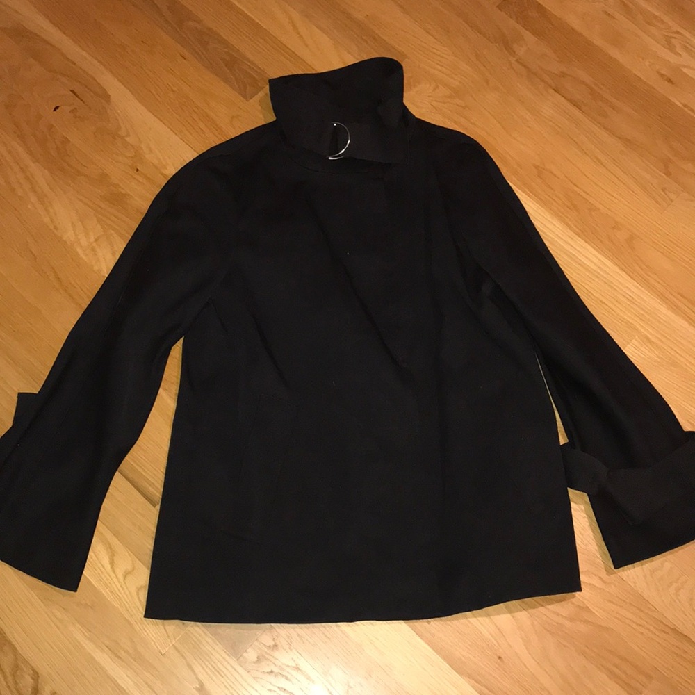 Ann Taylor Double Cloth Bow Sleeve Jacket